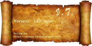 Venesz Tímea névjegykártya